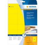 Herma 4466 Premium tulostustarra 24-osainen 70x37 mm keltainen 20 arkkia