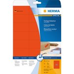 Herma 4467 Premium tulostustarra 24-osainen 70x37 mm, punainen 20 arkkia