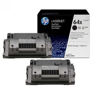 HP CC364XD (64X) black twin pack toner