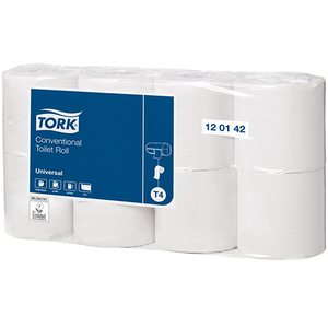 Tork WC-paperi 400 ark/rll, 8 rll/pkt, 6 pkt/sk