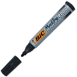 Huopakynä musta BIC 2000 1,7mm pyöreä
