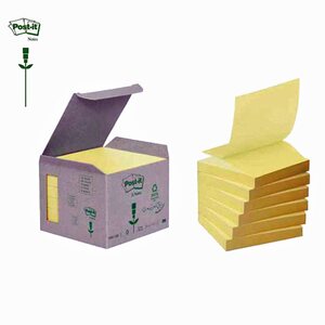 Viestilappu 3M Post-it R330 76x76mm keltainen Z-Note 12 kpl