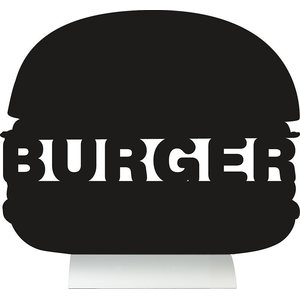 Siluettitaulu Burger liitutaulupinnalla