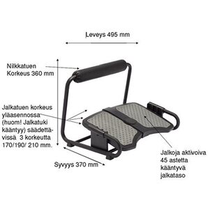 Flex jalkatuki lepuutusorrella