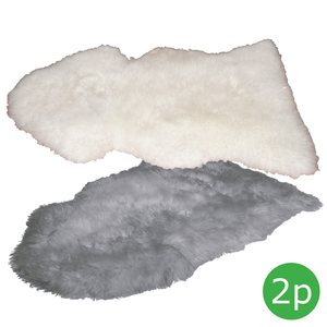 2P / Aito lampaantalja, harmaa tai valkoinen