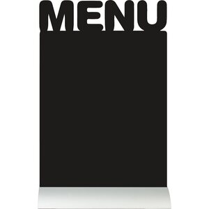 Siluettitaulu Menu liitutaulupinnalla