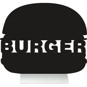 Siluettitaulu Burger liitutaulupinnalla