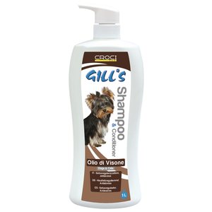 Croci Gill's shampoo & hoitoaine Minkkiöljy koirille ja kissoille 1000 ml