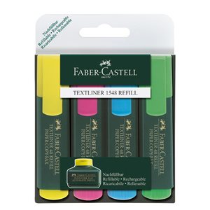 Korostuskynä Faber-Castell Textliner 4 kpl