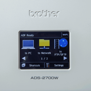 ADS-2700W asiakirjaskanneri kosketusnäytöllä