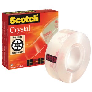 Yleisteippi Scotch 600 19mm x 33m Crystal Clear