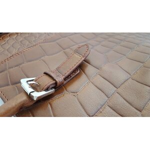 Womens handbag Croco genuine leather