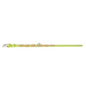 Collar Glamour nahkapanta kukka 25mm, 38-49 cm lime
