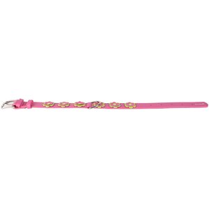 Collar Glamour nahkapanta kukka 35mm, 46-60 cm pinkki