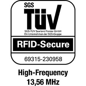 Durable 1P / 2 kpl RFID suojattu korttikotelo