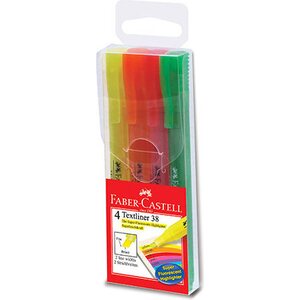Faber-Castell korostuskynä Textliner 38, 4 kpl/pakkaus