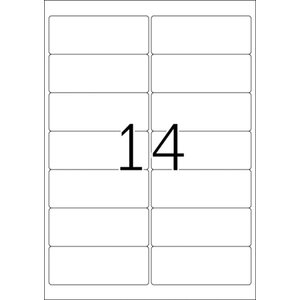 Herma Tulostustarra Premium 14-osainen 99,1x38,1 mm, 100 arkkia