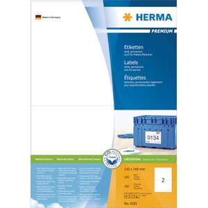 Herma Tulostustarra Premium 4282 2-osainen 210x148 mm A5, 100 arkkia