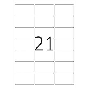 Herma Tulostustarra Premium 21-osainen 63,5x38,1 mm, 100 arkkia