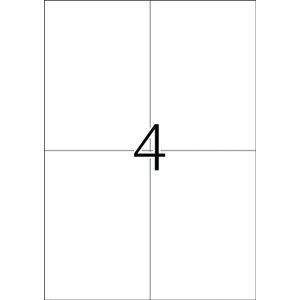 Herma 4377 säänkestävä tarra 4-osainen 105x148 mm, 100 arkkia