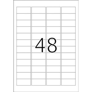 Herma 9531 säänkestävä matta 48-osainen 45,7x21,2 mm 10 arkkia