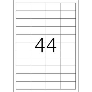 Herma 4272 Tulostustarra Premium 44-osainen jakoinen 48,3x25,4 mm 100 arkkia
