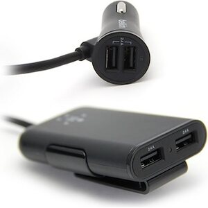 Belkin Road RockStar autolaturi 4xUSB etu-ja takapenkille