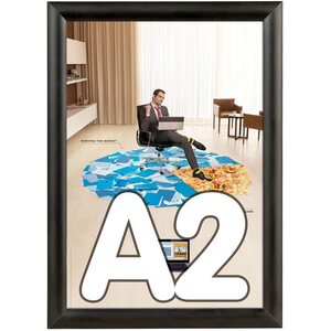 Kääntökehys A2 musta, 420x594 mm