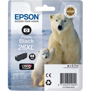 Epson Epson valokuvamusta 26XL Claria Premium Ink -mustepatruuna