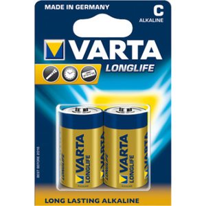Alkaliparisto Varta Longlife LR14 C 1,5V, 2 kpl