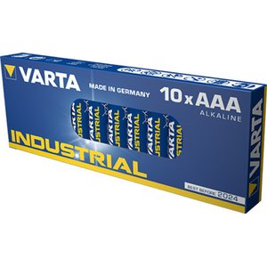 Varta Industrial alkaliparisto 1,5V AAA LR03,10 kpl