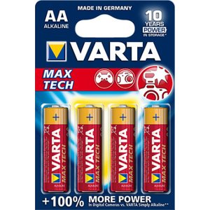 Varta Max Tech alkaliparisto AA LR6 1,5V 4 kpl