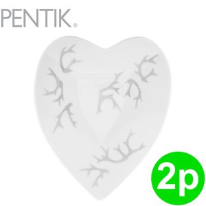 2P / Pentik Saaga sydänmalja 18x22 cm