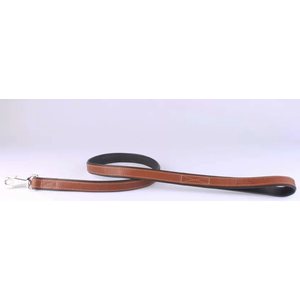 Collar Leather lead "CoLLaR SOFT" brown top (width 25mm, length 183cm)