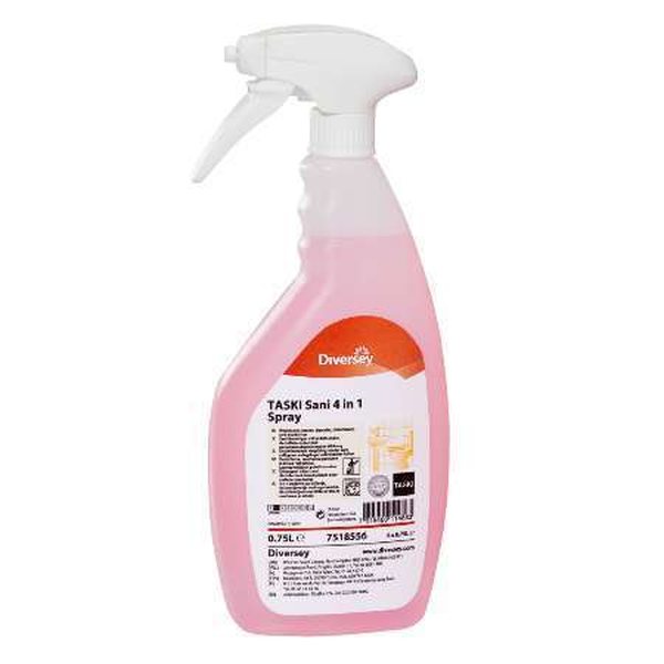 Sani 4 in 1 Spray 750 ml puhdistusaine saniteettitiloihin