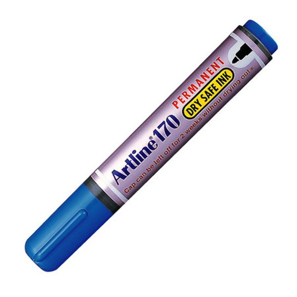 Huopakynä Artline 170 Dry Safe 2 mm pyöreä sininen