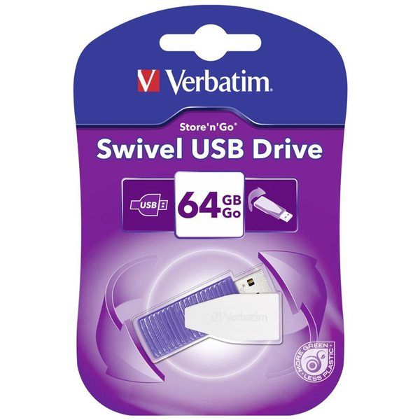 USB -tikku 64GB Store 'n' Go Swivel