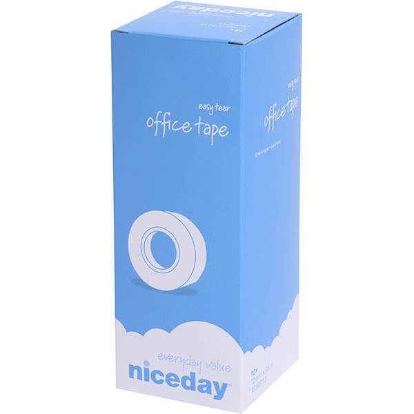 Asiakirjateippi Niceday kirkas 12 mm x 33 m, 12 rullaa