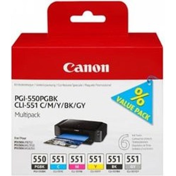 Canon Canon PGI-550/CLI-551 multipack kuusi väriä