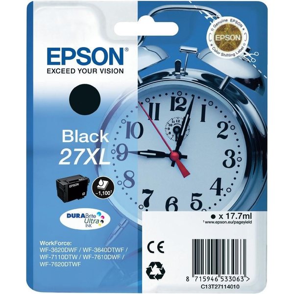 Epson Epson Durabrite 27XL musta mustekasetti