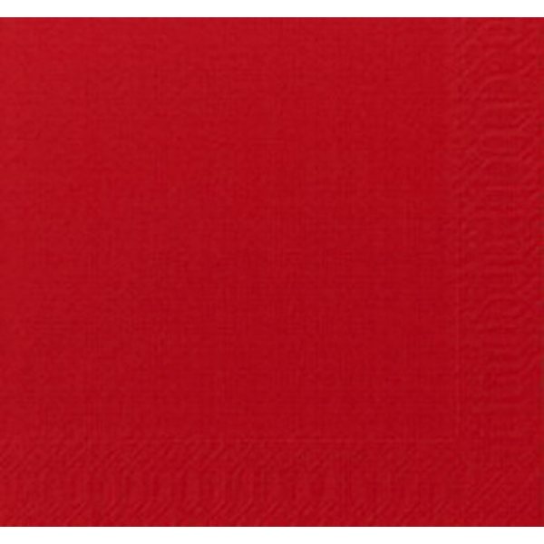 Lautasliina 24x24 cm 2-kerros punainen, 300kpl