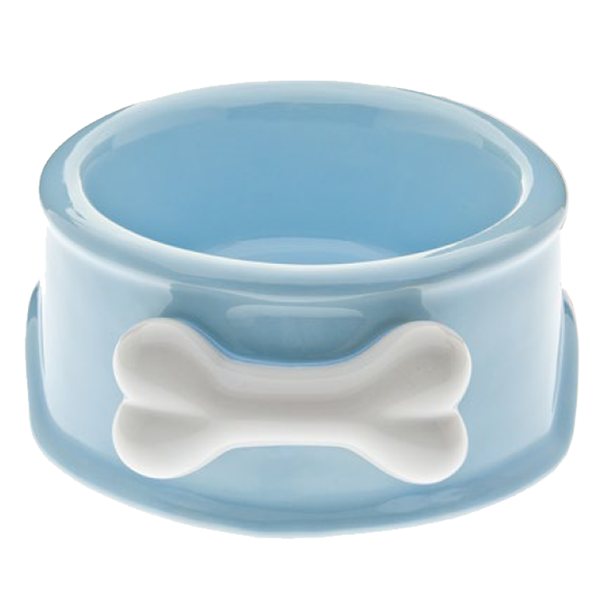 Ferribiella Ceramic bowl bone 18,5x8,5cm blue